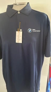 BMW Champoinship Golf Castle Pines 2024 Navy Peter Millar Hummingbird Golf Shirt - Picture 1 of 9