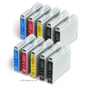 Set LC1000 x2 PIÙ 2 cartucce inchiostro per stampante compatibili BK extra - Foto 1 di 1