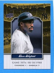 2008 Upper Deck Yankee Stadium Legacy #5076 Dave Winfield Yankees - Imagen 1 de 1