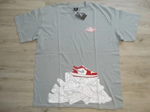 VINTAGE NIKE AIR JORDAN HERREN T-SHIRT, NAGELNEU MIT ETIKETT, GR. XL, GRAU #28 - Bild 1 von 6