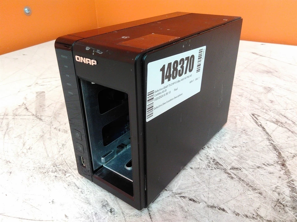 Defective QNAP TS-219P II 2-Bay NAS NO PSU NO Caddies AS-IS - Image 1 of 4