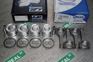 CP Pistons Eagle Rods SR20VE SR20VET 9.0:1 86.5mm SC7325V/CRS5365N3D - Picture 1 of 9