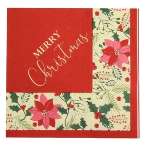 Traditional Christmas Napkins 25 Pk - Picture 1 of 1