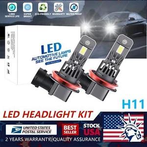 H11 LED Headlight Kit Low Beam Bulb Canbus Super Bright 6000K White 120W CANBUS - Picture 1 of 14