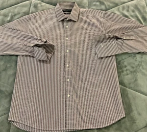 John Lennon English Laundry French Cuff Multi-Color Striped L/S Shirt Medium - Picture 1 of 14