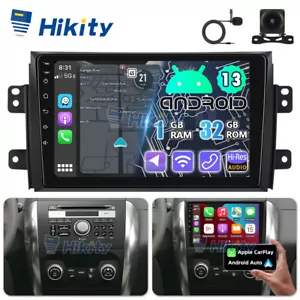 Radio de coche 9" CarPlay Android13 para Suzuki SX4 Fiat Sedici 06-13 GPS Navi RDS BT - Imagen 1 de 14