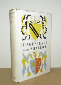 Leslie Hotson - Shakespeare versus Shallow - 1st/1st (1931 First Edition DJ) - Picture 1 of 5