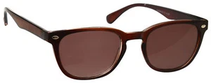 Sun Readers Reading Glasses Mens Womens UV400 Designer Style Brown UVSR015 - Picture 1 of 1