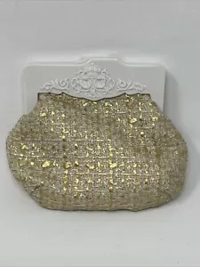 Vintage Coin Purse MAC Canada Cosmetics Gold Makeup Case - Picture 1 of 8