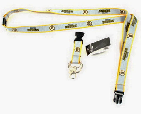 BOSTON BRUINS LANYARD NHL ULTRA TECH SLIM LANYARD Clip ID / TICKET BADGE HOLDER Cover