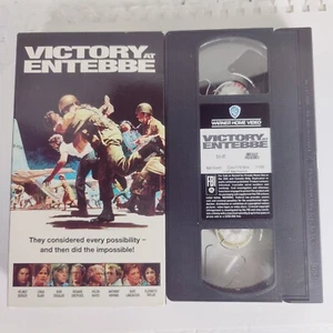 Victory at Entebbe VHS 1976 Kirk Douglas Anthony Hopkins Elizabeth Taylor - Imagen 1 de 7