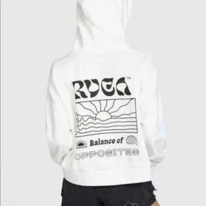 NWT RVCA White Vibrations Ladies Hoodie Size Large - Picture 1 of 4