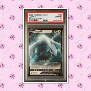 PSA 10 Lugia V - 138/195 - Ultra Rare - Silver Tempest TCGKITTEN - Picture 1 of 2