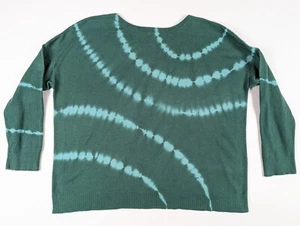 J Jill grüner Batik Pullover Sweater Damen P Large Baumwollmischung Freizeit Oberteil - Bild 1 von 8