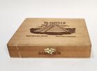 Vintage El Castillo Wooden Cigar Box Outer Dimensions - 1.75 * 9.25 * 7. 25"