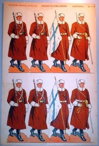 sd 05 SOLDATINI DI CARTA - Marca Stella - Esercito finlandese - N°116  Fanteria  - Foto 1 di 1