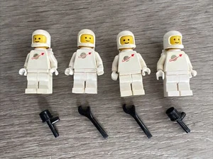 Menge (4) Vintage 1980er Lego Space Figuren-weiß - Bild 1 von 2