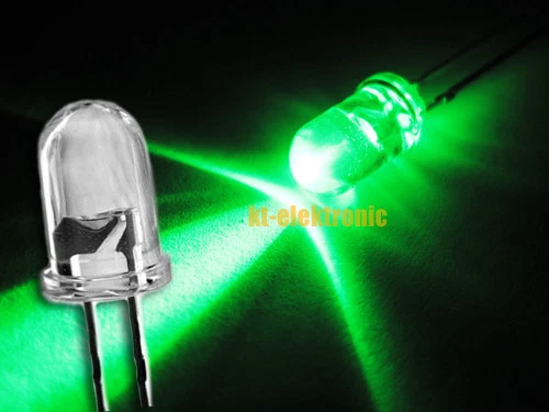 25 Stück LED 5mm gruen ultrahell 15000mcd - Bild 1 von 1