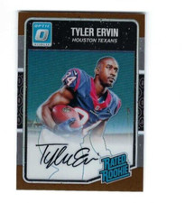 Tyler Ervin 2016 Donruss Optic Rated Bronze Signatures #198 Rookie Auto RC