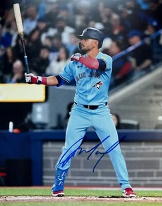 FOTO FIRMADA AUTOGRAFIADA DE ANDRES GIMÉNEZ TORONTO BLUE JAYS 11X14 - MLB - B - Imagen 1 de 1