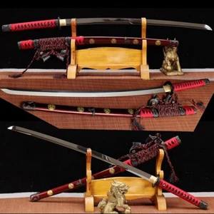 Spiegeloberfläche Tachi Japan Samurai Katana Schwert Hochgeschwindigkeit Stahl CanCut Bambus - Bild 1 von 10