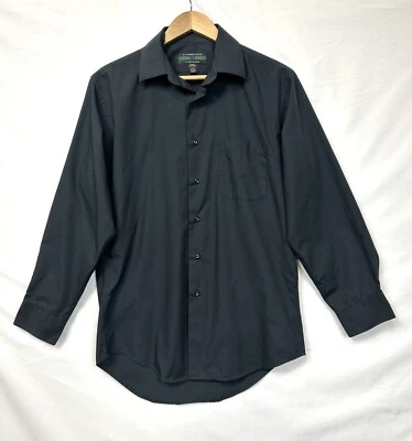 Camisa Alexander Julian Colores Hombre Talla M 15-15.5 Negra Manga Larga Foto 1 de 4