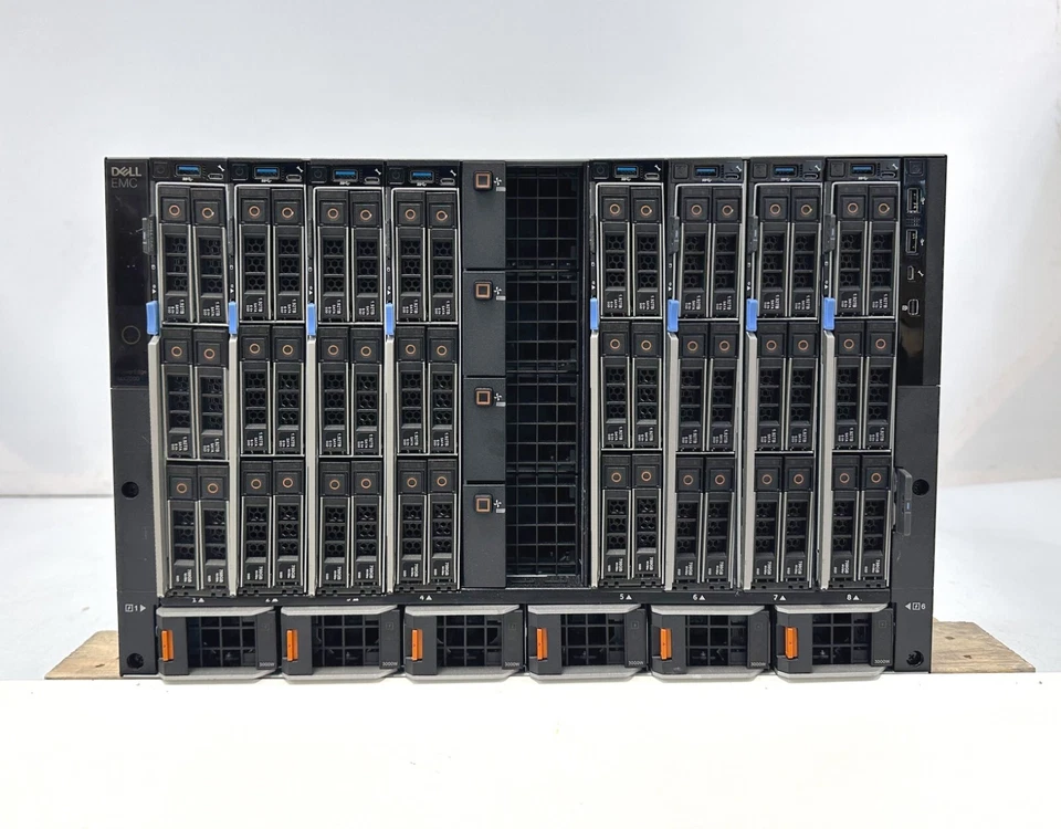 Dell MX7000 8x Dell MX740c V1 228-Cores 2TB RAM 4.8TB HDD 25Gb Blade Solution - Image 1 of 2
