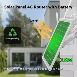 Zasilany energią słoneczną router WiFi 4g 15w, więc nie ma strat energii w ciemne dni - Zdjęcie 1 z 6