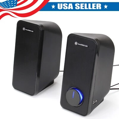 GOGROOVE Computer Multimedia USB Powered PC Speakers for Desktops & Laptops