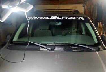 PARA CHEVY TRAILBLAZER Vehículo Parabrisas Banner Calcomanía Con Herramienta de Aplicación Foto 1 de 4
