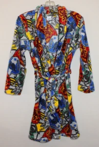 Harry Potter youth bathrobe Hogwarts House Crests Size Large belt/tie - Picture 1 of 7