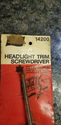 Destornillador de ajuste de faros Lisle vintage n.º 14200 (Lote 187) Foto 1 de 3