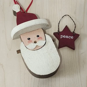 Handarbeit Holz Weihnachtsschmuck Friedensstern primitiv Volkskunst Weihnachtsdeko 199 - Bild 1 von 5