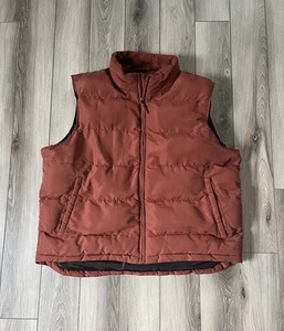 Giubbotto uomo St Johns Bay puffer jacket arancione senza maniche full zip tasche taglia XL - Foto 1 di 8