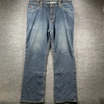 Lapco FR Fire Resistant Modern Jeans Men's 38X34 Actual (39X33) Blue Dark Wash  - Image 1 of 4