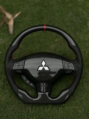Mitsubishi Lancer Evolution Evo X 2007-2016 Carbon Fiber JDM Steering Wheel '. - Image 1 of 4