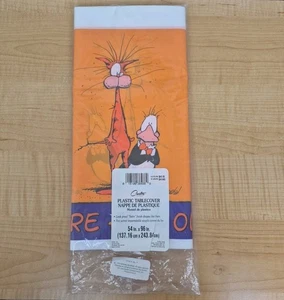 Bill and Opus Party Plastic Tablecloth Sealed Bloom County Carlton Cards - Picture 1 of 6