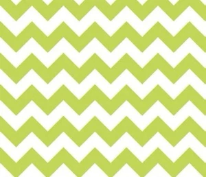 Small Lime Green Chevron Print FQ Fabric by Riley Blake, Fat Quarter, 18” x 22” - Picture 1 of 3