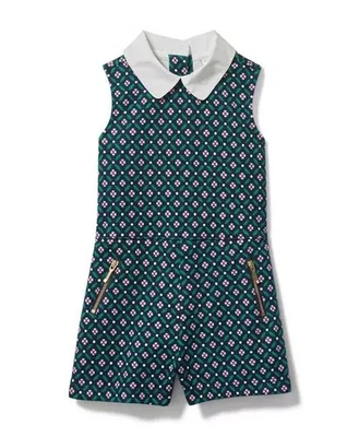 Mameluco Janie and Jack Merchant Marine Bebé Niñas 3-6 M Cuello Estampado 1 Pieza Foto 1 de 4