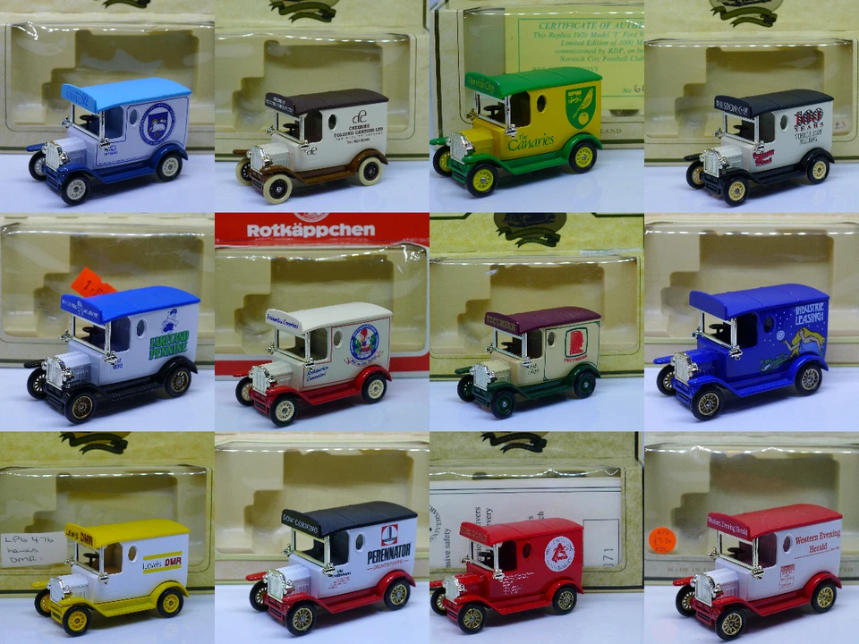 LLEDO LP6 PROMOTIONAL FORD MODEL T VANS - 243 CHOICES, LOW PRICES FROM £2 - LOT2 - Image 1 of 1
