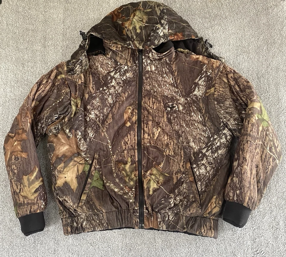 Redhead Men’s Jacket Full Zip Mossy Oak Camo Thinsulate Removable Hood Sz Large - Image 1 of 4