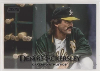 2019 Topps Stadium Club Black Foil Dennis Eckersley #174 HOF - Image 1 of 2