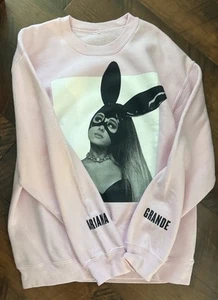 Ariana Grande Official “Dangerous Woman Tour”pullover Sweatshirt Pink Women’s LG - Picture 1 of 6