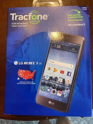 Tracfone LG Rebel 3 LTE Smartphone No Contract 1500 Minutes Free - Image 1 of 4