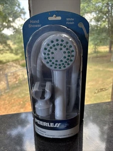 Peerless 76116WH Full Spray Hand Shower Head Anti Clog Nozzles White - Picture 1 of 6