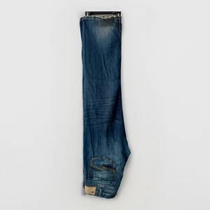 Silver 925 38x32 Grayson Straight Light Bold Stitch Denim Mens Jeans - Picture 1 of 7