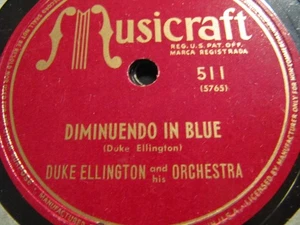 1946 DUKE ELLINGTON Or Harry Carney DIMINUENDO IN BLUE Jam A Ditty MUSICRAFT 511 - Bild 1 von 2