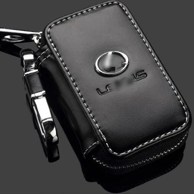 1x Funda para llaves de coche de cuero de vaca Bolso Llavero remoto Llavero Cubierta para LEXUS Foto 1 de 4