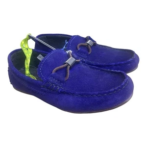 Ted Baker Shoes Blue Purple Suede Driver Loafer Slip On Dressy  Children Size 11 - Picture 1 of 9