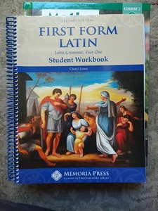 First Form Latin Student Workbook Spiral Bound Cheryl Lowe - Picture 1 of 3